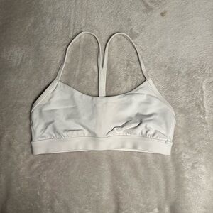 Lululemon Flow Y White Sports Bra